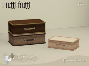Sims 3 — Tutti-Frutti Suitcase Large by SIMcredible! — by SIMcredibledesigns.com available at TSR