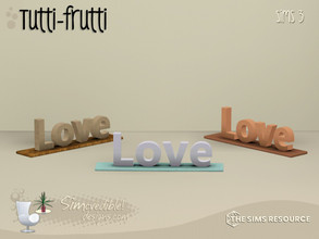 Sims 3 — Tutti-Frutti Love  by SIMcredible! — by SIMcredibledesigns.com available at TSR