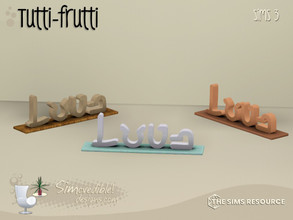 Sims 3 — Tutti-Frutti Love in Simlish by SIMcredible! — by SIMcredibledesigns.com available at TSR