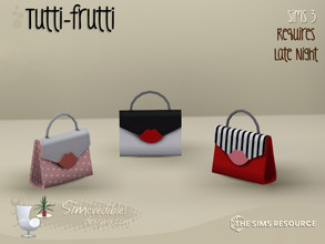 Sims 3 — Tutti-Frutti Purse by SIMcredible! — by SIMcredibledesigns.com available at TSR