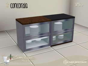 Sims 3 — Concordia Counter Glass by SIMcredible! — by SIMcredibledesigns.com available at TSR