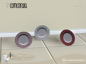 Sims 3 — Concordia Plate by SIMcredible! — by SIMcredibledesigns.com available at TSR