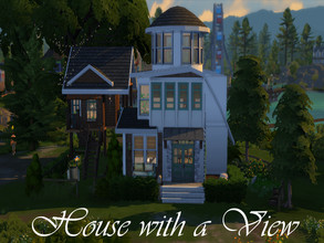 Sims 4 — House with a View - Single Home by soulsistersims — Build in Copperdale Lot: Lasuli Point Lot: 20x15 Value: