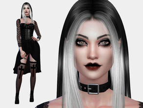Sims 4 — Kristen Dark by Suzue — Check Required tab to download the cc needed. Enjoy!~
