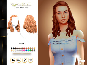 Sims 4 — Richie Hair by sehablasimlish — I hope you like and enjoy it.