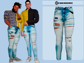 Sims 4 — Howard Jeans by couquett — This is a pants for your sims, I Hope you like it you get it in 11 colors,with Custom