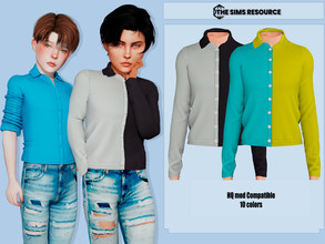 Sims 4 — Howard Shirt (kid) by couquett — shirt for your kids Avaible in 10 Swatches HQ mod compatible all Lod All Map