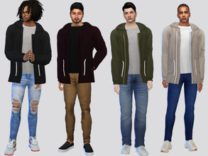 Sims 4 — Billie Hoodie Jacket by McLayneSims — TSR EXCLUSIVE Standalone item 10 Swatches MESH by Me NO RECOLORING Please