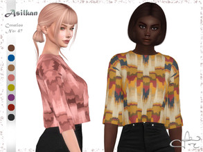 Sims 4 — Creation No: 47 by Asilkan — New Mesh 8 colours All Maps HQ compatible