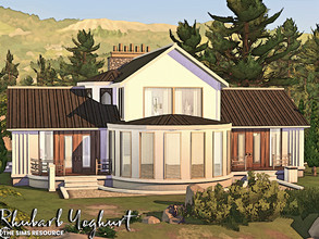 Sims 4 — Rhubarb Yoghurt | noCC by simZmora — Elegant, cozy house. Enjoy! Lot:30x20 Lot type: Residential Includes: - 3