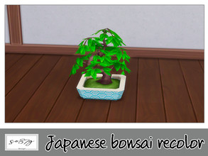Sims 4 — Japanese bonsai by so87g — cost: 130$, 3 colors, you can find it in decor - plant All my preview screenshots are