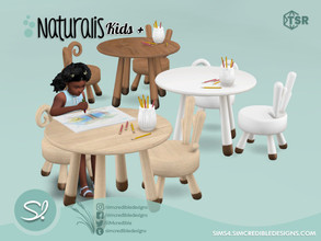 Sims 4 — Naturalis Kids Activity Table Deer and Ram by SIMcredible! — by SIMcredibledesigns.com available at TSR 3 colors