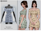 Sims 4 — Dress No.145 by ChordoftheRings — ChordoftheRings Dress No.145 - 8 Colors - New Mesh (All LODs) - All Texture