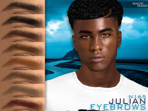 Sims 4 — Julian Eyebrows N165 by MagicHand — Bushy eyebrows in 13 colors - HQ Compatible. Preview - CAS thumbnail