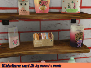 Sims 4 — Kitchen set II Donuts by siomisvault — Donuts give bad vibes! Thank you for the love and support enjoy it!!