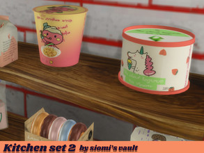 Sims 4 — Kitchen set II Ice cream by siomisvault — A delicious ice cream another recipe from the Black Lagoon.When I was