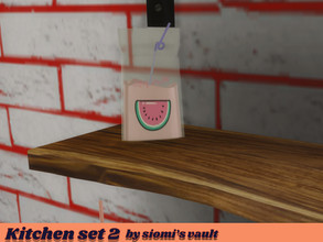 Sims 4 — Kitchen set II Juice by siomisvault — I called it Juice but it's one of those cute pouch bags well that.Thank