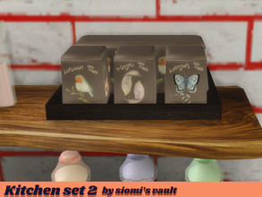 Sims 4 — Kitchen set II Tray by siomisvault — Tea time! another product from the Black Lagoon! Gives the cottage