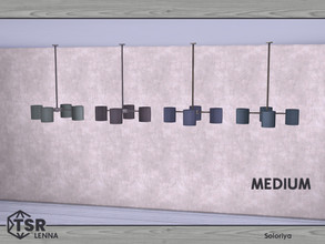 Sims 4 — Lenna. Ceiling Light, medium by soloriya — Ceiling light, medium. Part of Lenna set. 4 color variations.