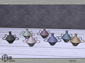 Sims 4 — Lenna. Vase by soloriya — Vase. Part of Lenna set. 7 color variations. Category: Decorative - Clutter.