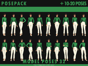 Sims 4 — Model poses 32 posepack by HelgaTisha — Pose pack - Including 10-20 poses - All in one