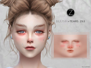 Sims 4 — BLUSH+TEARS Z63 by ZENX — -Base Game -All Age -For Female -1 colors -Works with all of skins -Compatible with HQ