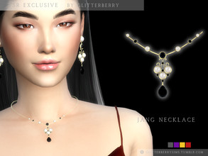 Sims 4 — Jang Necklace by Glitterberryfly — A gorgeous necklace inspired by Hotel Del Luna