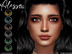 Sims 4 — Alessa Eyes by chevaliah — 6 colors Facepaint category HQ compatible All Ages - male/female Custom thumbnail