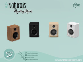 Sims 4 — Naturalis Reading Nook Speaker by SIMcredible! — Works as stereo by SIMcredibledesigns.com available exclusively