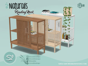Sims 4 — Naturalis Reading Nook Bookcase by SIMcredible! — by SIMcredibledesigns.com available exclusively at TSR 3