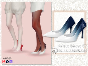 Sims 4 — Gradient heels / 97 by Arltos — 7 colors. HQ compatible.