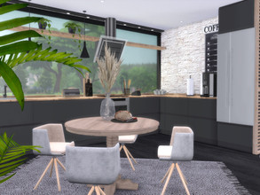 Sims 4 — Adria Kitchen by Suzz86 — Adria is a fully furnished and decorated kitchen. Size: 9x8 Value: $ 16,800 Short