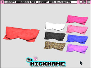 Sims 4 — heart badroom set_heart bed blankets by NICKNAME_sims4 — heart badroom set 11 package files. -heart badroom