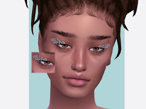 Sims 4 — Summer Hibiscus Eyeliner by Sagittariah — base game compatible 5 pastel swatches properly tagged enabled for all
