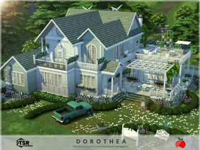 Sims 4 — Dorothea - no cc by melapples — this a big 3 bedroom traditional home for a medium size household with a pet. it