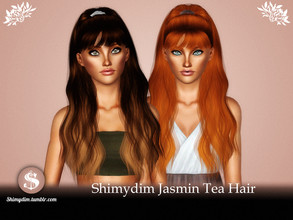 Sims 3 — Jasmin Tea Hairstyle - Adult by Shimydimsims — Hi! I hope you will like this hair! It's a half up half down