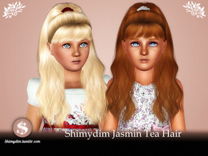 Sims 3 — Jasmin Tea Hairstyle - Child by Shimydimsims — Hi! I hope you will like this hair! It's a half up half down