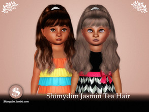 Sims 3 — Jasmin Tea Hairstyle - Toddler by Shimydimsims — Hi! I hope you will like this hair! It's a half up half down