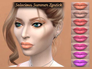 Sims 4 — Salacious Summer Lipstick by _Simmiller — Vibrant Summer colours.