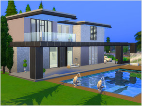 Sims 4 — Freya by ayasis — Modern, compact and chic. Your sims are could happy in this house. Enjoy your home. Good
