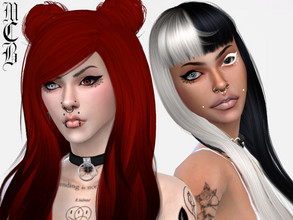 Sims 4 — Spiderella Eyeliner by MaruChanBe2 — Cute eyeliner with spider web <3 4 variations.