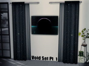 Sims 4 — Void Curtain Left by Xylade — Left Side "Void" curtain