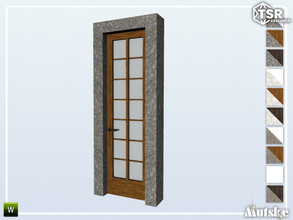 Sims 4 — San Juan Door Stone Glass 1x1 by Mutske — Part of the constructionset San Juan. Made by Mutske@TSR.