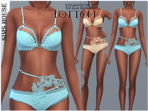 Sims 4 — WOMEN'S LACE PANTS by Sims_House — WOMEN'S LACE PANTS 6 color options. Women's lace panties for The Sims 4. Link