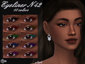 Sims 4 — Eyeliner N42 by qLayla — The eyeliner is : - base game compatible. - allowed for teen, young adult, adult and
