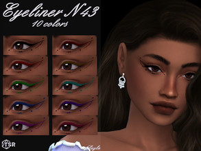 Sims 4 — Eyeliner N43 by qLayla — The eyeliner is : - base game compatible. - allowed for teen, young adult, adult and