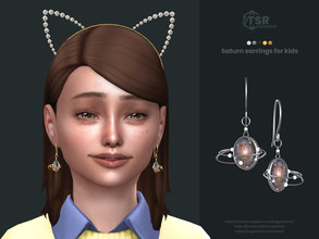 Sims 4 — Saturn earrings for kids by sugar_owl — Female Saturn earrings with pearls. Child only. BG and HQ compatible. 10