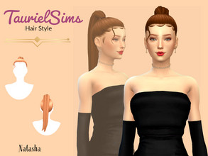 Sims 4 — Natasha -Hair style by taurielsims — All lods Hat compatible 24 ea swatches BCG