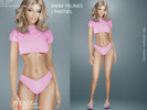 Sims 4 — Bikini Trunks / Panties by pizazz — www.patreon.com/pizazz This bikini/panties look great on the beach or when