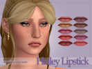 Sims 4 — Hailey Lipstick by SunflowerPetalsCC — A basic matte lipstick in 10 berry, fall colors. 